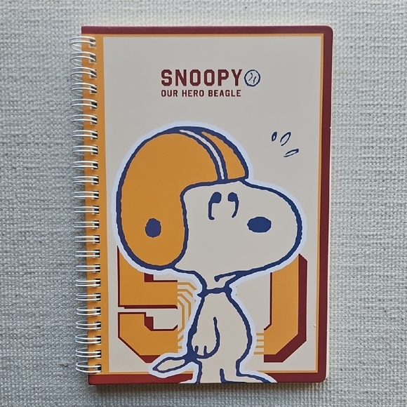 Snoopy Spiral Notebook with Orange and White Cover - Picture 10 of 10